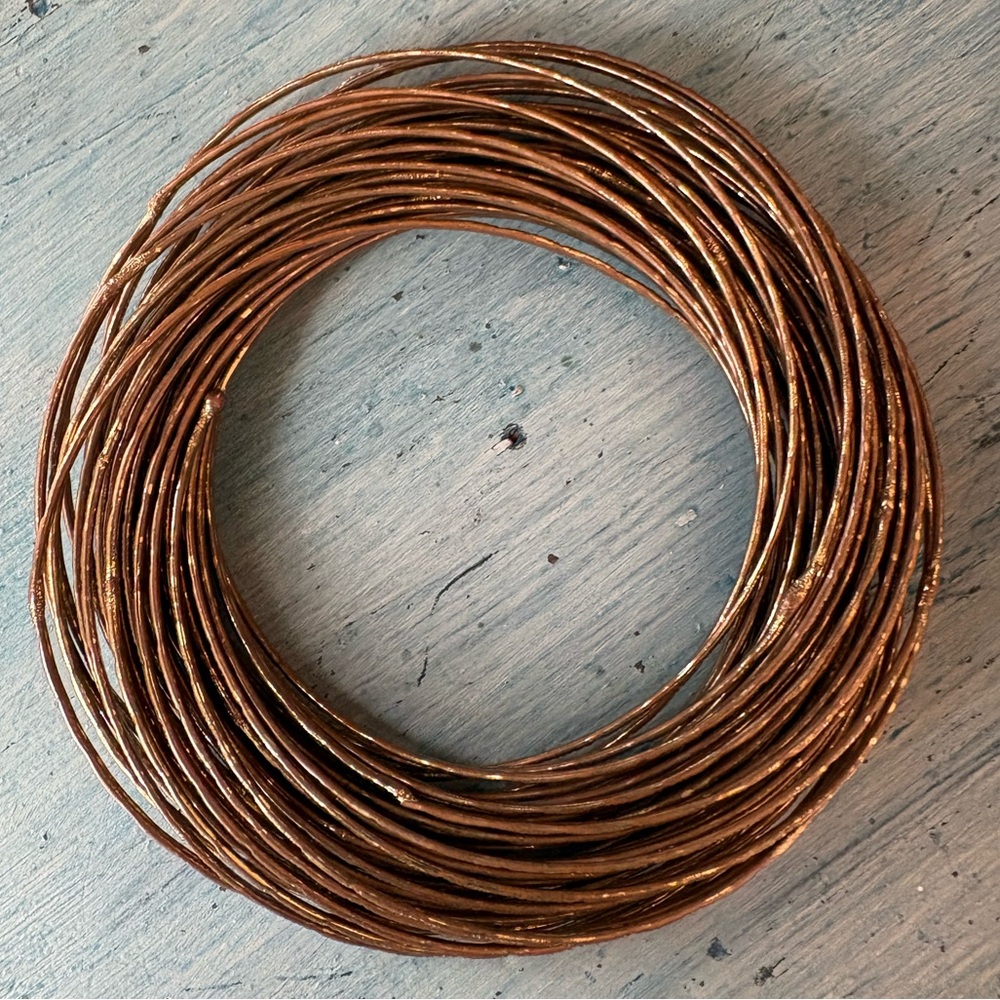 Gold-Tone 43 Interlocking Bangle Bracelets - Picture 6 of 9